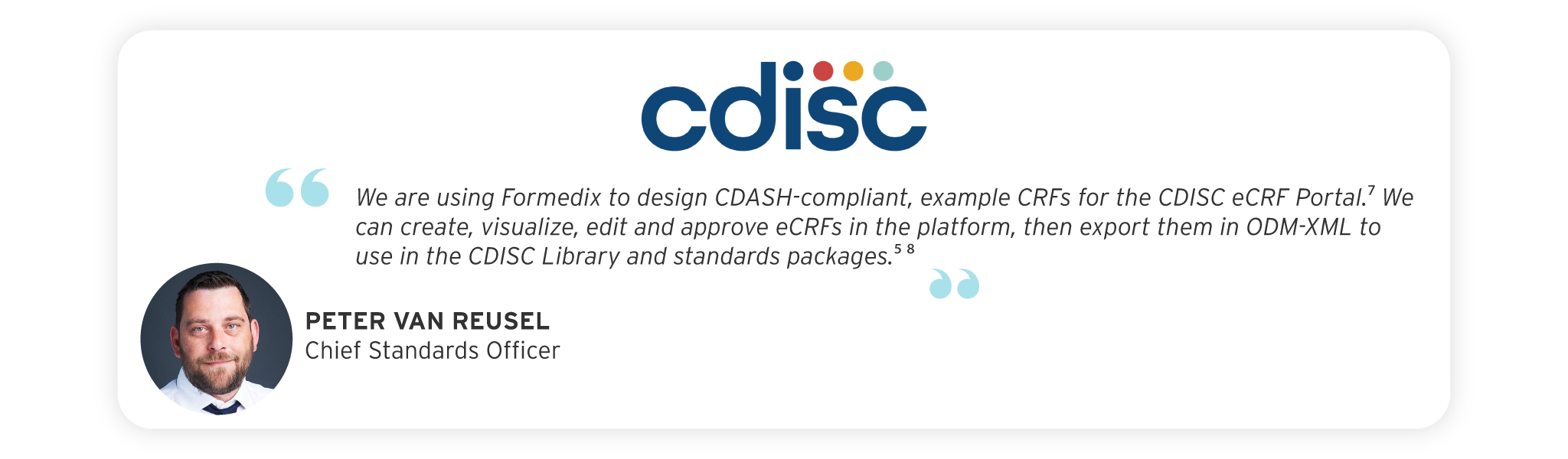 CDISC testimonial Formedix